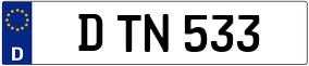 Trailer License Plate